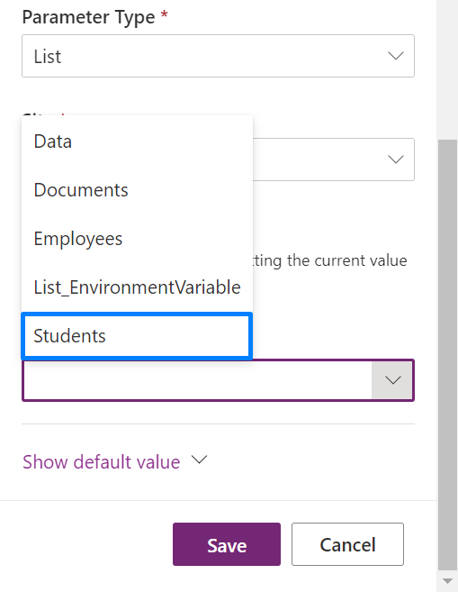 environment variables